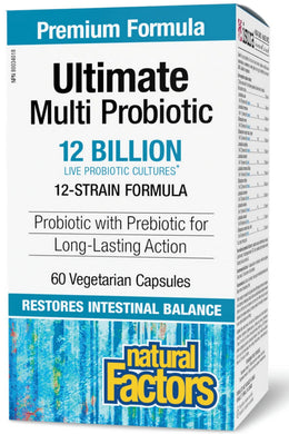 NATURAL FACTORS Ultimate Multi Probiotic (12 Billion - 60 vcaps)