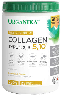 ORGANIKA Full Specturm Collagen (TYPES 1-3,5,10 - 250 g)