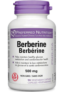 PREFERRED NUTRITION Berberine (500 mg - 90 vcaps)