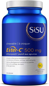 SISU Ester C Chews 500 mg (Citrus - 90 chews)