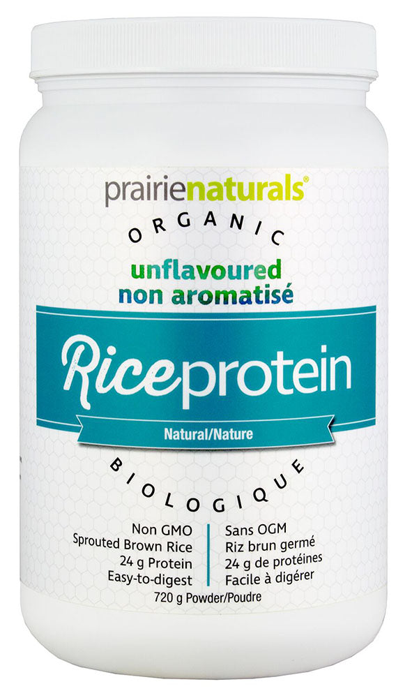 PRAIRIE NATURALS Organic Rice Protein (Unflavoured -720 gr)