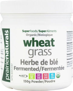 PRAIRIE NATURALS Organic & Fermented Wheat Grass (150 gr)