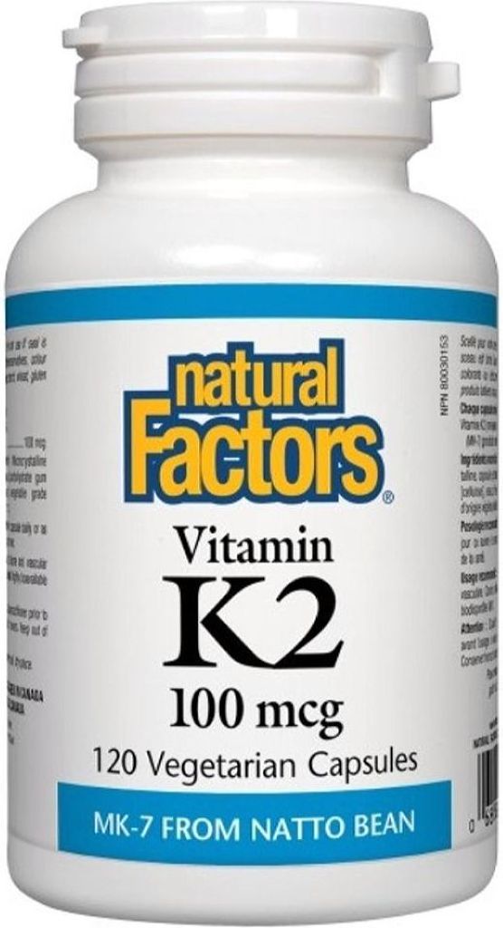 NATURAL FACTORS Vitamin K2 (100 mcg - 120 veg caps)