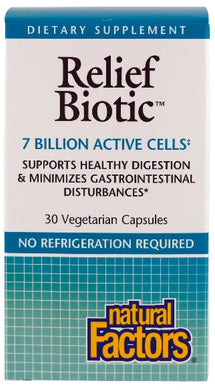 NATURAL FACTORS IBS Relief Biotic (7 Billion - 30 veg caps)