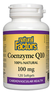 NATURAL FACTORS Coenzyme Q10 (100 mg - 120 sgels)