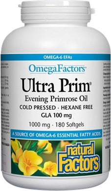 NATURAL FACTORS Ultra Primrose Oil (1000 mg - 180 caps)