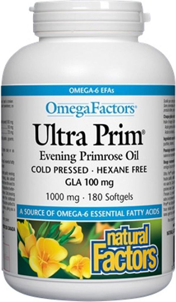 NATURAL FACTORS Ultra Primrose Oil (1000 mg - 180 caps)