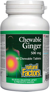 NATURAL FACTORS Ginger (500 mg- 90 chews)