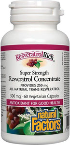 NATURAL FACTORS ResveratrolRich Super Strength (60 caps)
