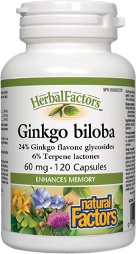 HERBAL FACTORS Ginkgo Biloba (60 mg - 120 caps)