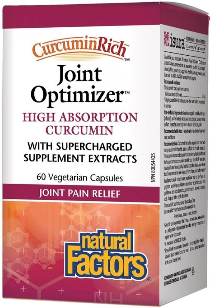 NATURAL FACTORS CurcuminRich Joint Optimizer (60 veg caps)