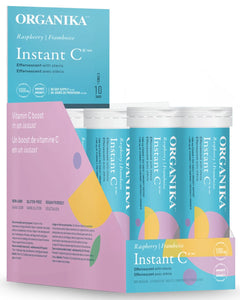 ORGANIKA Instant C 1000 mg (with Stevia - Raspberry - 8 TUBES x 10 Tabs)