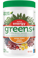 Load image into Gallery viewer, GENUINE HEALTH Greens+ Extra Energy (Orange - 133 gr)
