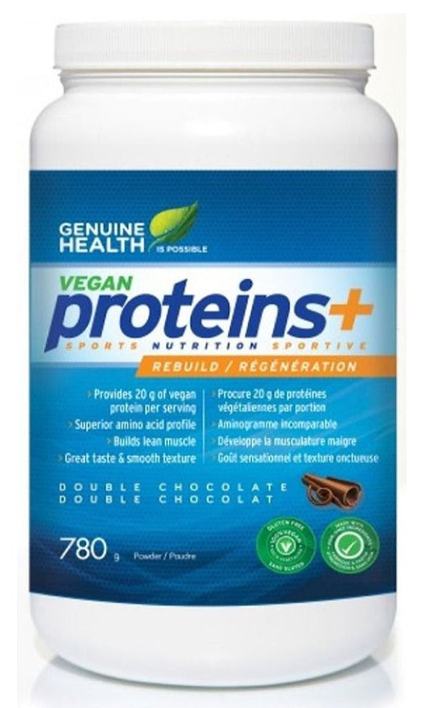 GENUINE HEALTH Vegan Proteins+ (Chocolate - 780 Gr)
