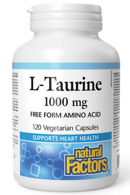 NATURAL FACTORS L-Taurine (1000 mg - 120 vcaps)