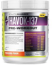 Load image into Gallery viewer, ATHLETIC ALLIANCE HAVOK-137 - Pre Workout (Tangerine Peach - 690 gr)