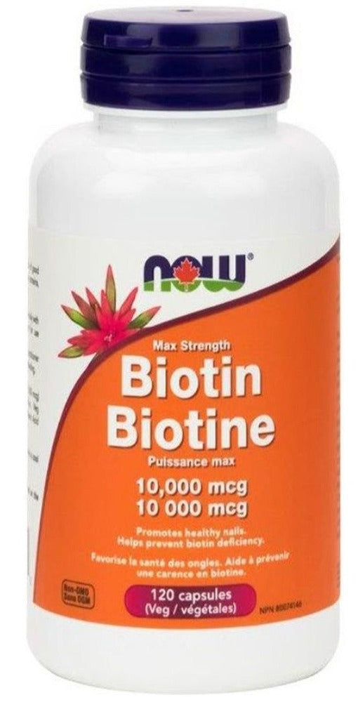 NOW Biotin (10,000mcg - 120 veg caps)