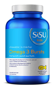 SISU KIDS Omega 3 Bursts Chewable Fish (Fruit Punch - 90 chews)