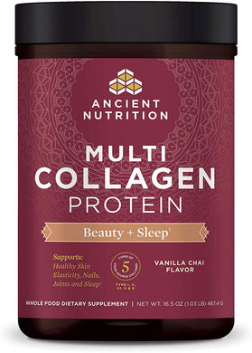 ANCIENT NUTRITION Multi Collagen Protein (Beauty + Sleep - 235 gr)